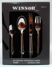 Winsor - S/Steel 24Pc Cutlery Set Mirror Finish