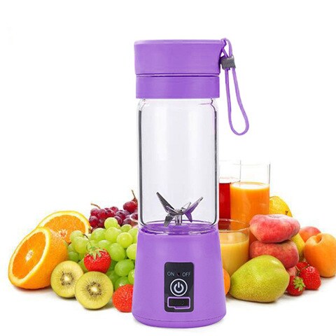 Buy Generic Purple Glass 6 Blades Portable Electric Juicer Cup USB