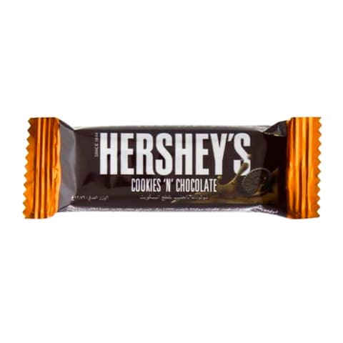 اشتري هيرشيز شوكولاتة بالحليب بقطع البسكويت 12.76 جرام في السعودية