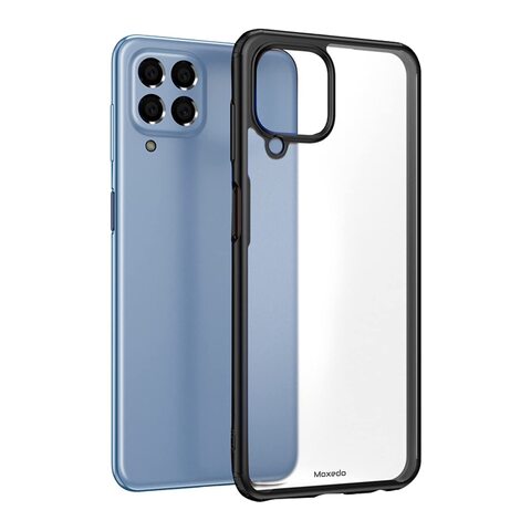 Moxedo Samsung Galaxy M33 5G Case Shockproof Drop Protection Slim Thin Design Translucent Frosted Matte Back Case Cover Compatible for Samsung Galaxy M33 5G - Black