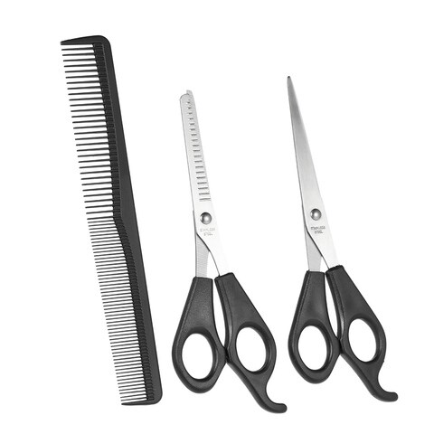 Generic-3Pcs/set Hair Cutting Thinning Scissors Set Hair Scissors Hair Comb Set Professional Hairdressing Shears With Hair Comb