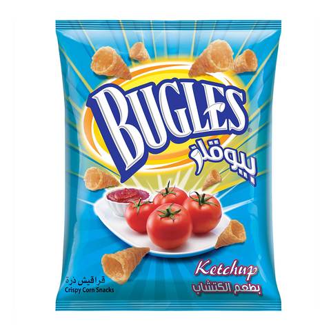 Buy Bugles Corn Snack Ketchup Flavor 125g in Saudi Arabia