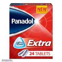 Panadol Extra Pain Relief With Opti Zorb 24 Tablets