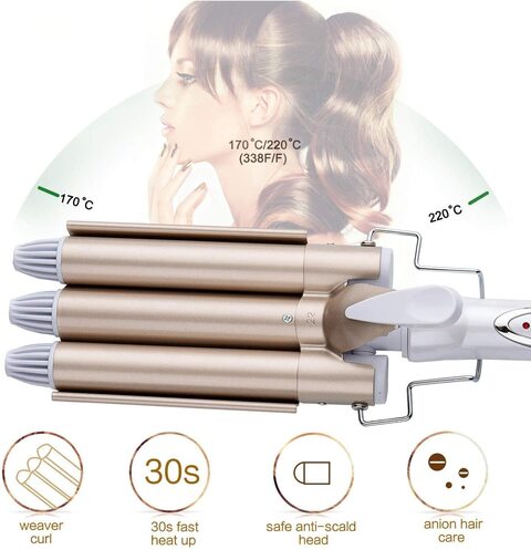 C iron outlet curling iron