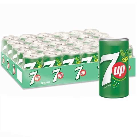 7UP Carbonated Soft Drink Mini Cans 150ml x Pack of 30 price in Kuwait ...