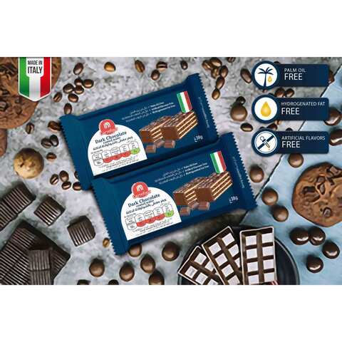 Carrefour Dark Chocolate Coated Wafer Filled With Cocoa Cream 38g
