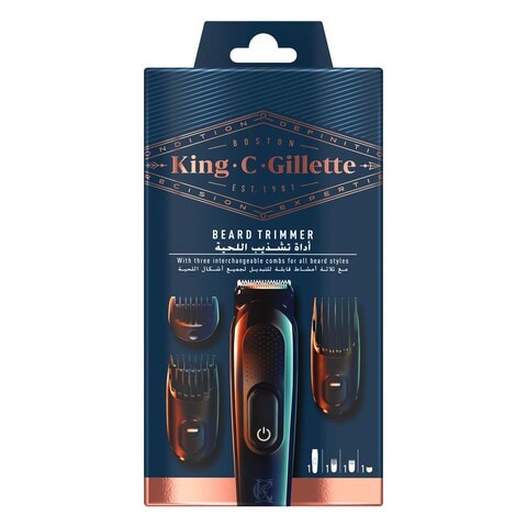 Gillette King C Beard Trimmer Kit Blue 4pieces