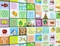 Baby Play Mat Single Side Climbing Mat, Anti Slip Soft Crawling Mat with Fabric Covering Edge, Drawing of Alphabet Figures &amp; Animals