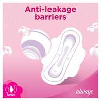 Always Cotton Soft Ultra Thin Large Sanitary Pads With Wings White 16 Pads