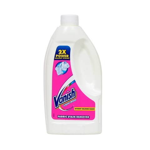 Vanish Crystal White Laundry Stain Remover Liquid for White Clothes, 500ml