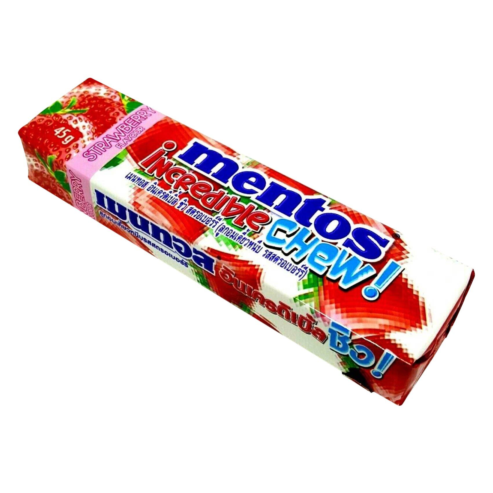 Mentos Incredible Strawberry Flavour Chew! 45g