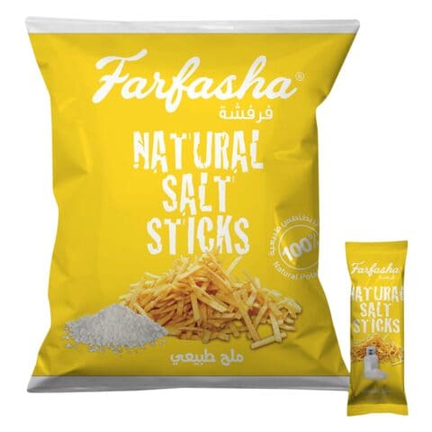 Buy Farfasha Natural Salt  Potato Stick 15g 24 in Saudi Arabia