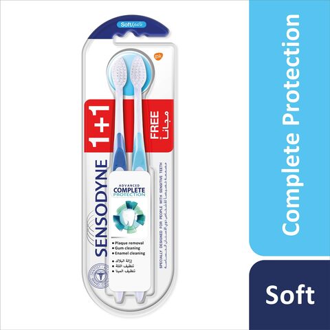 Sensodyne Complete Protection 1+1 Toothbrush for Sensitive Teeth - Soft