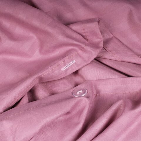 رزلان UAE- طقم غطاء لحاف  لون وردي لسرير مفرد أو توأم.كامل مع ملاءة مثبتة (3 قطع)