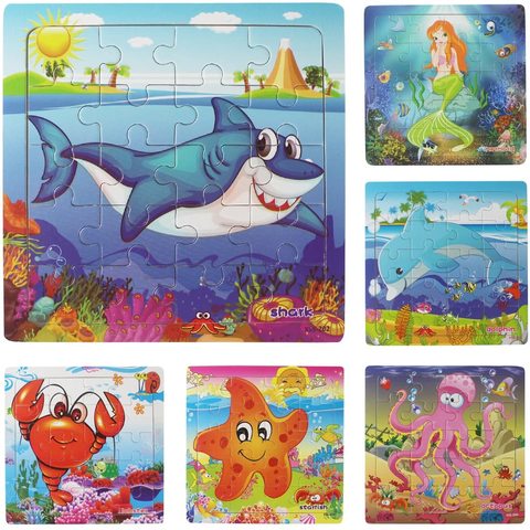 Buy Muxihosn Wooden Jigsaw Puzzles Pack Of 6 Online Shop Toys Outdoor On Carrefour Uae