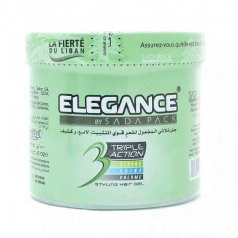 Elegance Gel Hair Styling Green 500 Ml