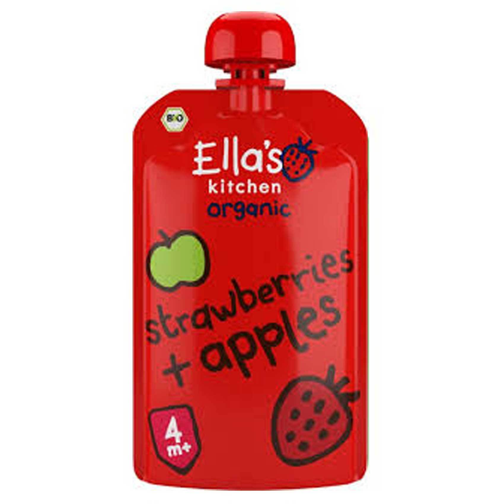 Buy Ellas Kitchen Strawberry & Apple 120g Online Shop Bio & Organic