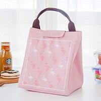 Lunch Cooler Bags,Flamingo Fish Pattern Insulated Thermal Cooler Lunch Bag Tote Container Pouch Picnic Storage Box Kids Lunch Bags Boys,Girls,Women,Men,School,Office,Travel