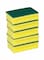 Delcasa 5-Piece Cleaning Sponge Yellow/Green 200G