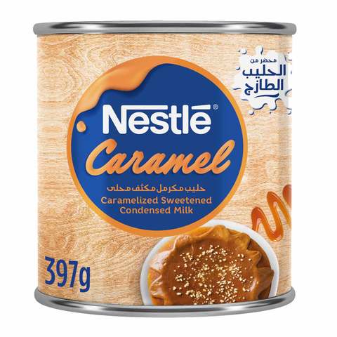 Buy Nestle Caramelized Sweetened Condensed Milk 397g in Saudi Arabia