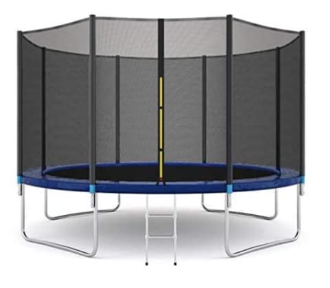 Rainbow Toys 12FT Trampoline High Quality Kids Trampoline Fitness Exercise Equipment Outdoor Garden Jump Bed Trampoline With Safety Enclosure (12 FT)