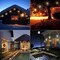 2 Pack Solar Starburst Lights,200 LED Energy Saving Waterproof Firework Lights, Copper Hanging String Lights, Fairy Lights for Christmas Corridor Courtyard Garden Party Outdoor Decoration (Warm White)