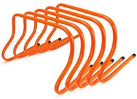 ULTIMAX Agility Training Hurdles Pack of 5 Visibility Speed Endurance for Track &amp; Field Fences for Sports Coaching Indoor/Outdoor Practice Equipment -15cm