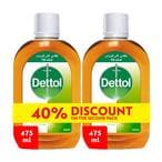 Buy Dettol Disinfectant, 475 ml - Pack of 2 in Egypt