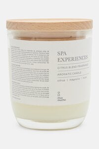 Muy Mucho Spa Experience Citrus Blend Fragrance Scented Candles, White