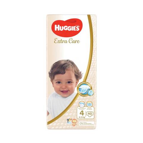 Buy Huggies Ultra Comfort Baby Diaper Size 4 8-14kg Value Pack White 40  Diapers Online - Shop Baby Products on Carrefour UAE