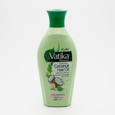 Vatika hair coconut oil with henna , amla &amp; lemon 400 ml