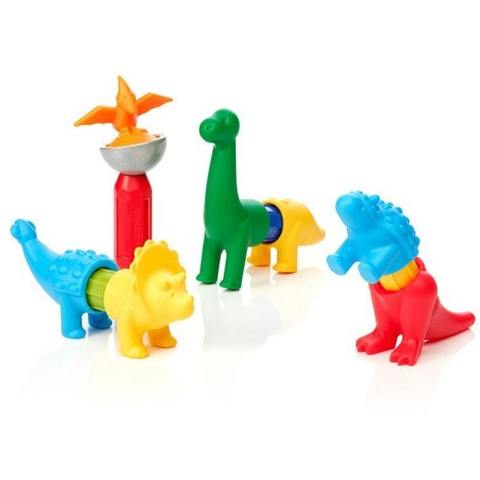 Smartmax - My First Dinosaurs Magnetic Discovery Building Set With Soft Animals For Ages 1-5