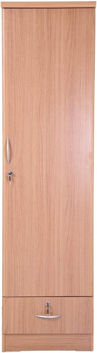 Single door online wooden wardrobe