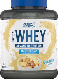 Applied Nutrition Critical Whey Blend, Lean Muscle Growth, Workout Recovery, Bodybuilding Fuel, Custard Flavor, 2kg