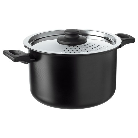 Hemlagad - Pot With Lid, Black, 5 L