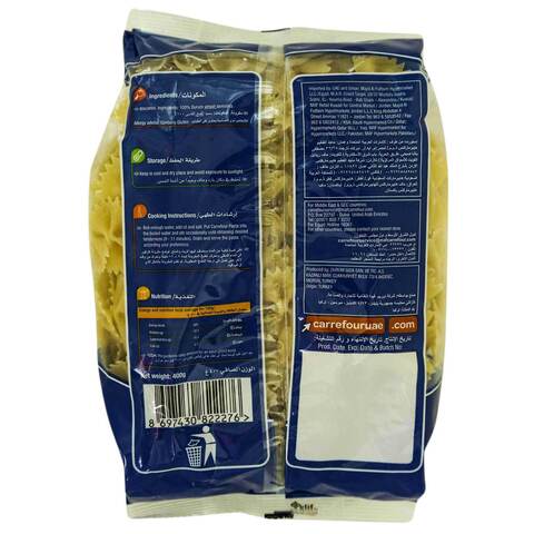 Carrefour Pasta Farfalle 400G