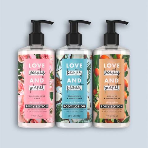 Love Beauty and Planet Lotion Delicious Glow Murumuru Butter &amp; Rose 400ml