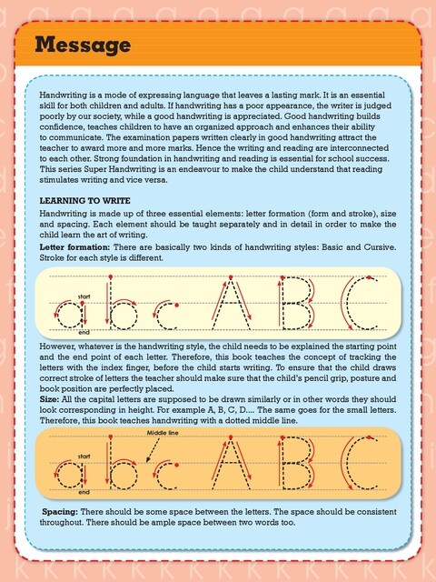Super Hand Writing Book Part - 3