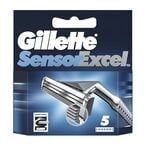 Buy Gillette Sensor Excel Mens Razor Blades 5 PCS in UAE