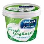 Buy Almarai Full Fat Plain Yoghurt 1kg in UAE