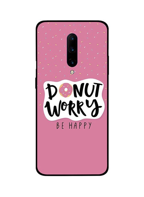 Theodor - Protective Case Cover For Oneplus 7 Pro Donut Worry Be Happy