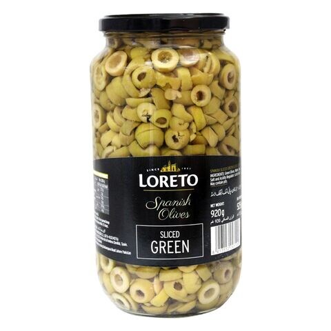 LORETO GREEN SLICE OLIVES 525GM