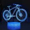 3D Night Light for Kids Dinosaur Bicycle 2 Pattern with Remote Control &amp; Smart Touch 16 Colors Changing Dimmable 3D Illusion Lamp Nightnight, Gift Toy for Boys or Girls Age 2 3 4 5 6 7 8+ Years Old