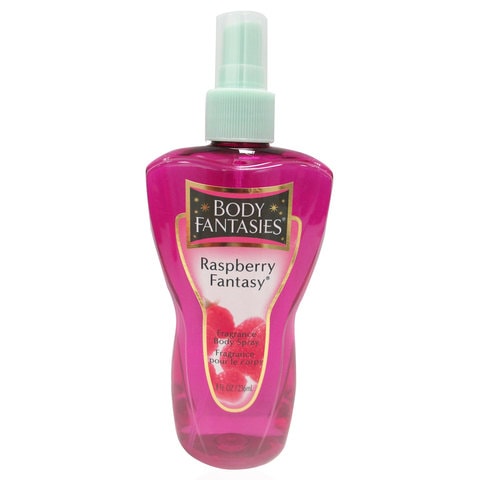Body Fantasies Raspberry Fantasy Fragrance Body Spray Pink 236ml