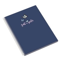 Ambar A5 Just for Girls Butterfly Themed 22 Notebook Blue
