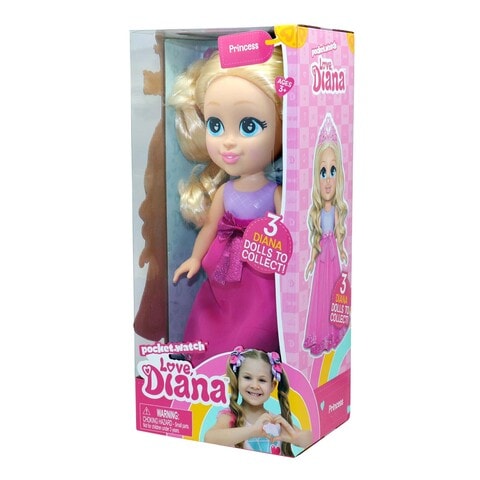 Pocket.Watch Love Diana Princess Fashion Doll Multicolour 13Inch