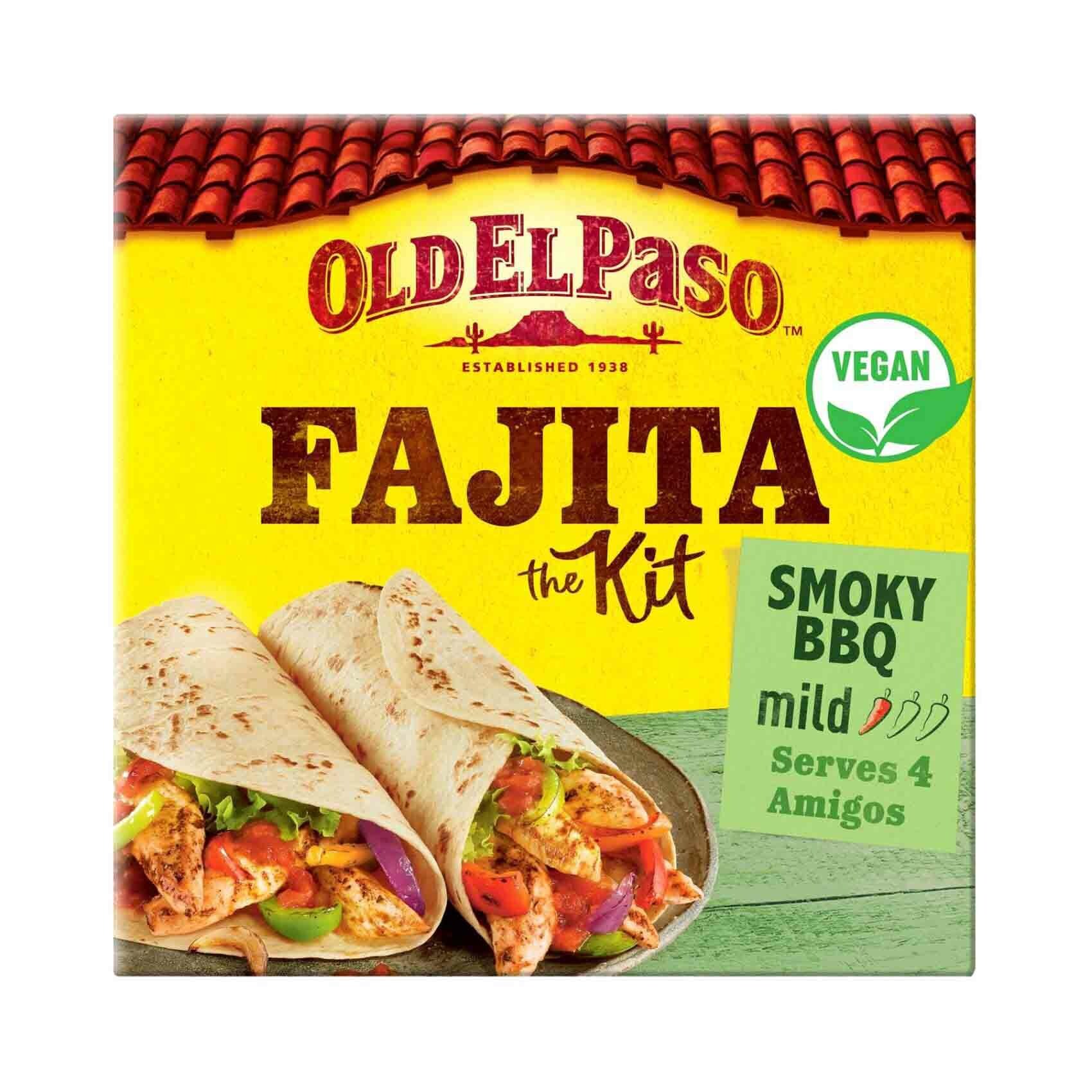 Buy Old El Paso Fajita Kit BBQ Flavor 500g Online Shop Food Cupboard