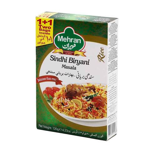 Mehran Sindhi Biryani Masala 100g price in Saudi Arabia | Carrefour ...