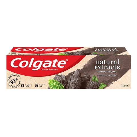 Colgate Natural Extracts Toothpaste Charcoal Whitening 75ml