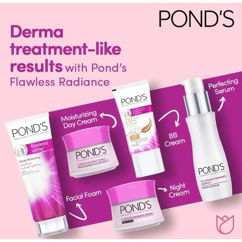 Pond&#39;s Flawless Radiance Perfecting Face Serum With Vitamin B3 And Niacinamide Even-Tone Glow 10X Dark Mark Reducing Power 30ml